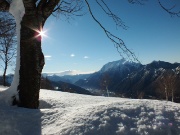 Invernale sul Monte Croce di Muggio dall'Alpe Giumello e a Camaggiore il 22 febbraio 2014 - FOTOGALLERY